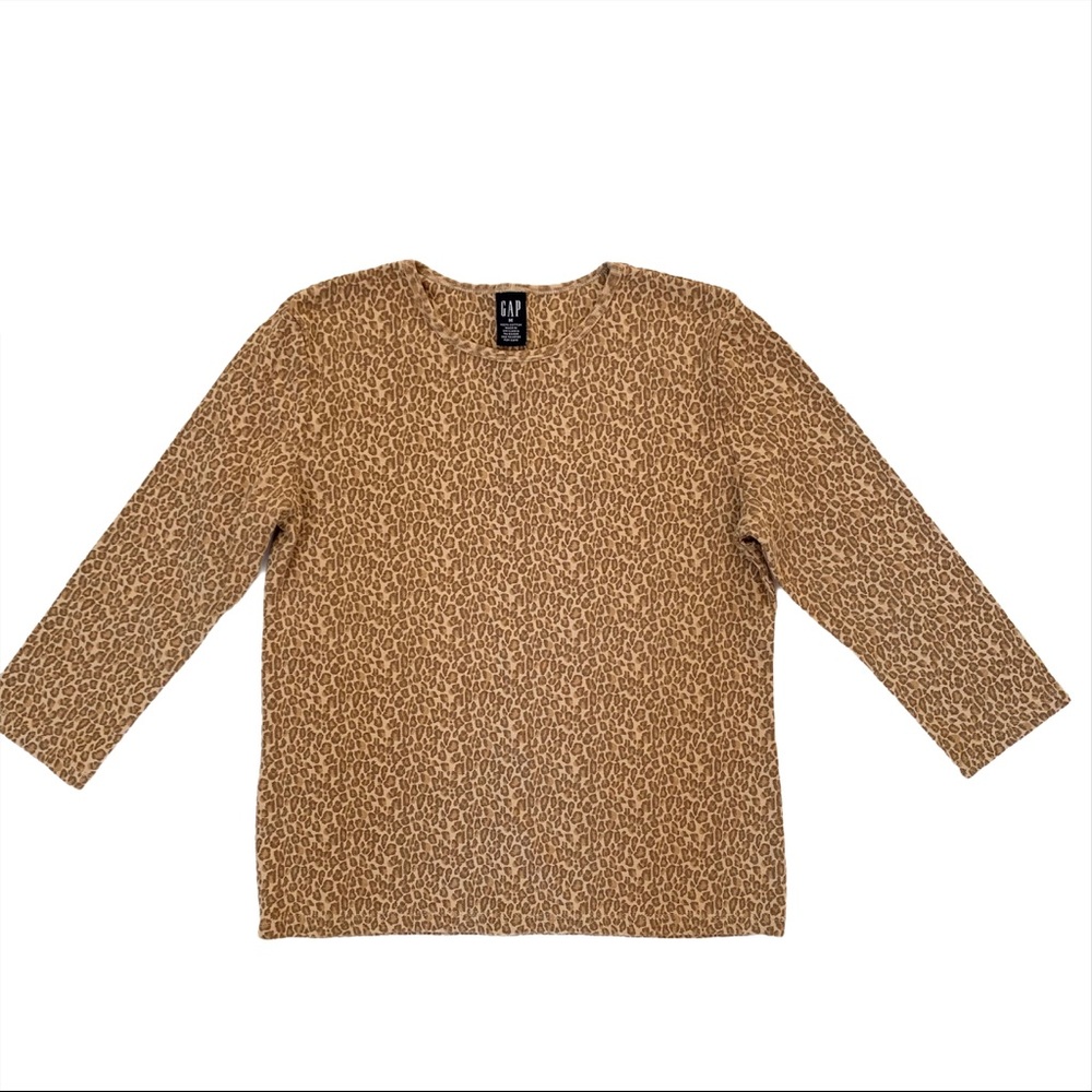 NWOT Girls’ GAP Leopard Print Long Sleeve T-shirt